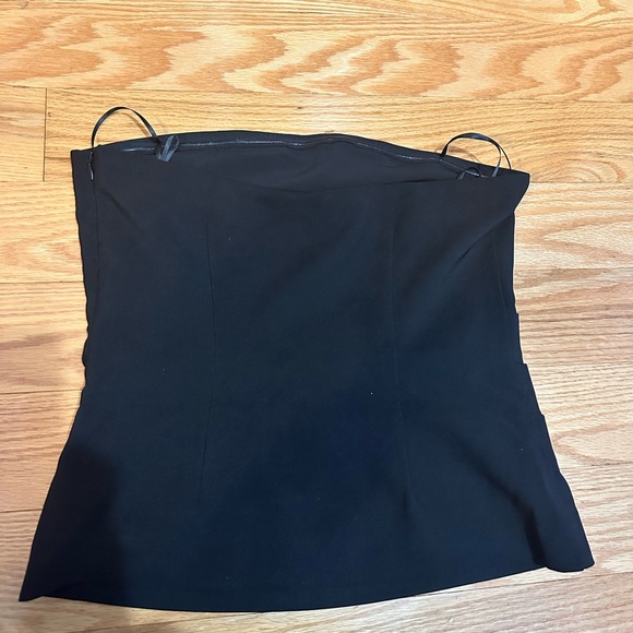 Tube Top Strapless Bare Fitted Jet Black Women’s Small US Dynamite - Picture 8 of 11